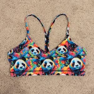 Constantly Varied Gear Panda Print Sports Bra - Small